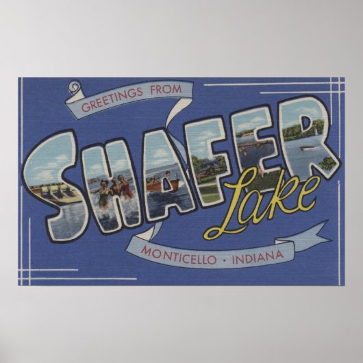 Shafer Lake - Große Briefmarkenszenen Poster (Vorne)