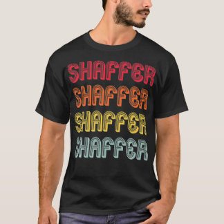 SHAFFER Geschenk Nachname Lustig Retro Vintage Geb T-Shirt
