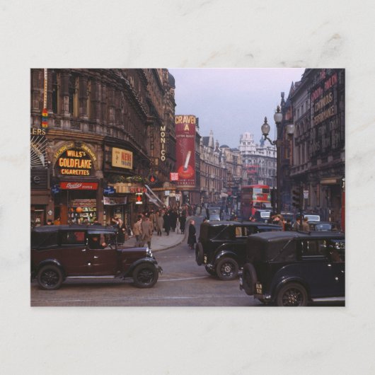 Shaftesbury Avenue 1949 Postkarte (Vorderseite)