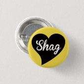 Shag Black Heart Bumblebee Button (Vorne & Hinten)