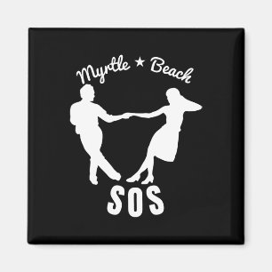 Shag Dance Dream Retro-inspiriertes Design für Sch Magnet