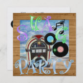 Shag - Dance-Party Einladung (Vorne/Hinten)