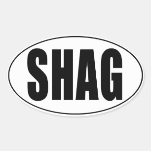 Shag Euro Country Oval Aufkleber