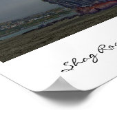 Shag Rock, Sumner, Christchurch, Neuseeland Poster (Ecke)