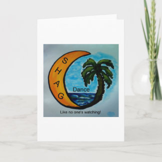 SHAG Tance Greeting Card Karte