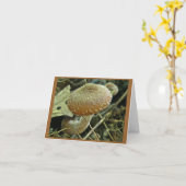 Shaggi Cap Mushroom Note Card Karte (Gelbe Blume)