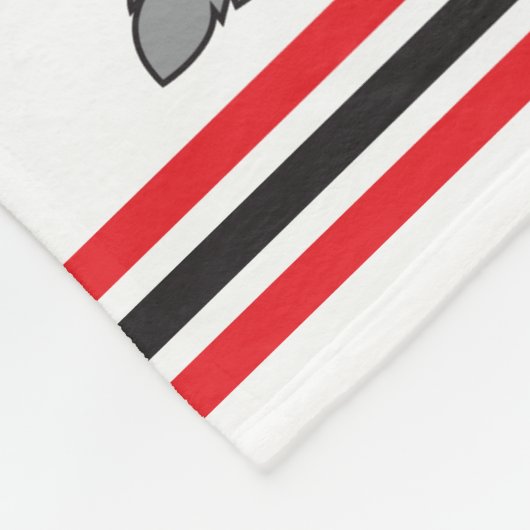 Shaggi-Welpen-Cartoon Fleecedecke (Ecke)