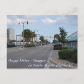 Shaggin am Ocean Drive Postkarte (Vorderseite)