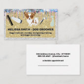 Shaggy Dog | Grooming Tools | Glitzer Sparkle Terminkarte (Vorne/Hinten)