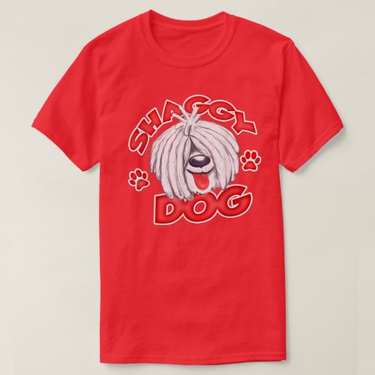 Shaggy Dog White T-Shirt (Design vorne)