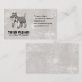 Shaggy Gray Dog Visitenkarte (Vorne/Hinten)