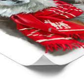 Shaggy Lama in einem roten Schal Poster (Ecke)