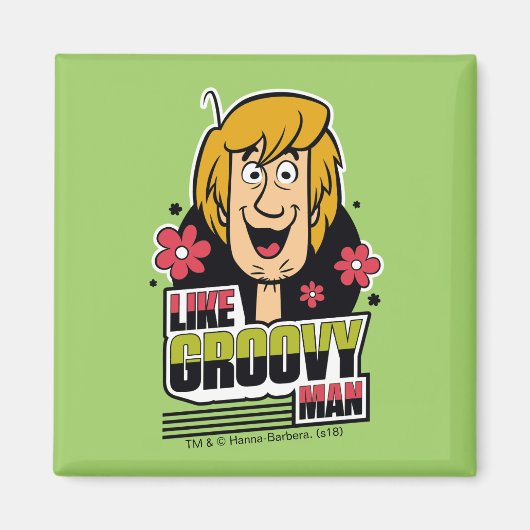 Shaggy "Like Groovy Man" Grafik Magnet (Vorne)