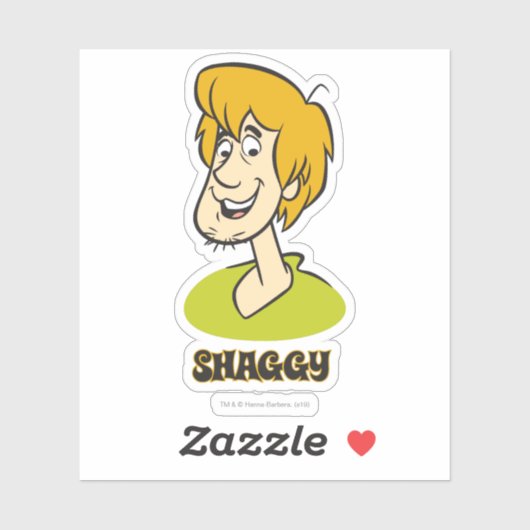 Shaggy Name Graphic Aufkleber (Blatt)