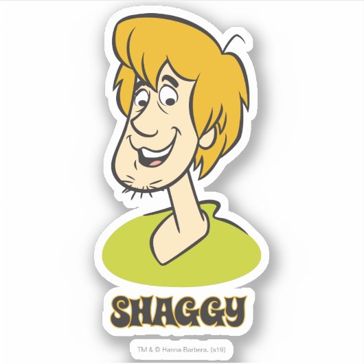 Shaggy Name Graphic Aufkleber (Vorderseite)