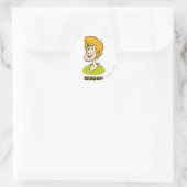 Shaggy Name Graphic Runder Aufkleber (Tasche)