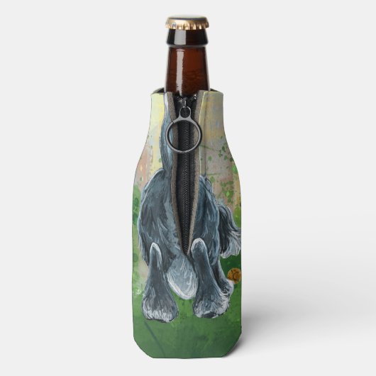 Shaggy Sheep Dog Flaschenkühler (Flasche Rückseite)