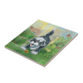 Shaggy Sheep Dog Fliese (Seite)