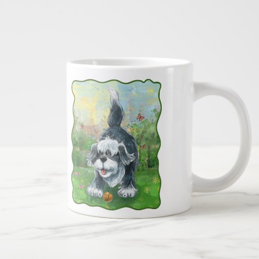 Shaggy Sheep Dog Jumbo-Tasse (Rechts)