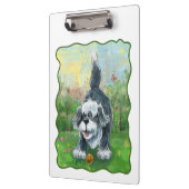 Shaggy Sheep Dog Klemmbrett (Links)