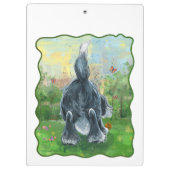 Shaggy Sheep Dog Klemmbrett (Rückseite)