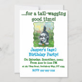 Shaggy Sheep Dog Magneteinladung (Vorderseite)