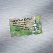 Shaggy Sheep Dog Magnetische Visitenkarte (Beispiel)