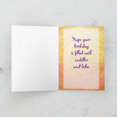 Shaggy Sheep Dog Party Center Karte (Innenseite)