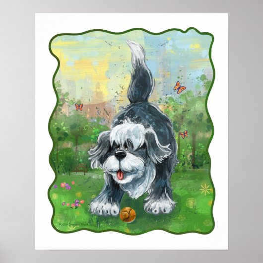 Shaggy Sheep Dog Poster (Vorne)