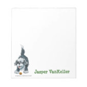 Shaggy Sheep Dog Stationery Notizblock (Vorderseite)