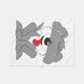 Shaggy Welpen-Cartoon Fleecedecke (Vorderseite (Horizontal))