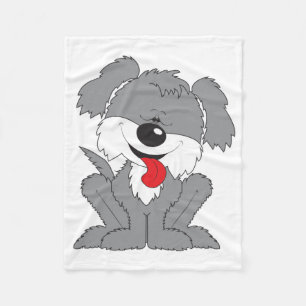 Shaggy Welpen-Cartoon Fleecedecke