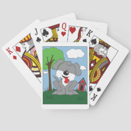 Shaggy Welpen-Cartoon Spielkarten