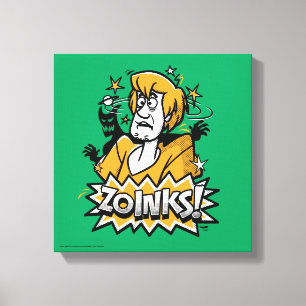 Shaggy "Zoinks!" Halbtongraphik Leinwanddruck