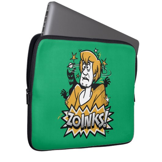 Shaggy "Zoinks"! Halftone Graphic Laptopschutzhülle (Vorne Rechts)