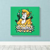 Shaggy "Zoinks"! Halftone Graphic Leinwanddruck (Insitu (Holzboden))
