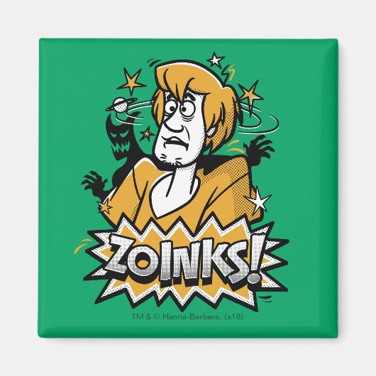 Shaggy "Zoinks"! Halftone Graphic Magnet (Vorne)