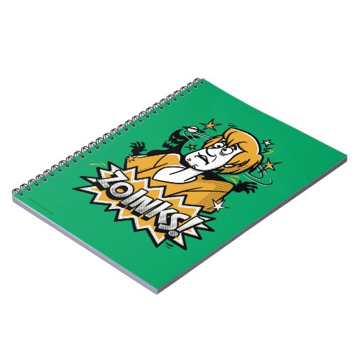 Shaggy "Zoinks"! Halftone Graphic Notizblock (Linke Seite)