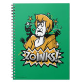 Shaggy "Zoinks"! Halftone Graphic Notizblock (Vorderseite)