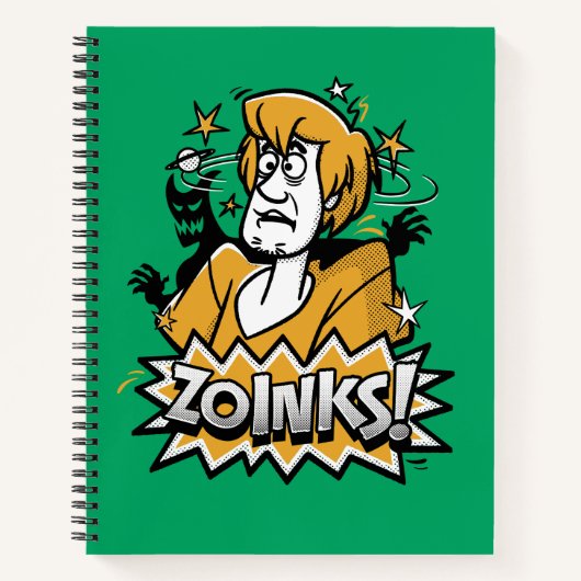 Shaggy "Zoinks"! Halftone Graphic Notizblock (Vorderseite)