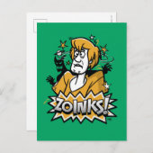 Shaggy "Zoinks"! Halftone Graphic Postkarte (Vorne/Hinten)
