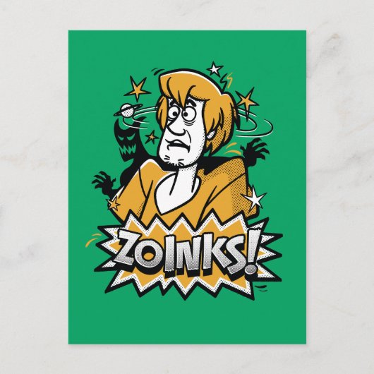 Shaggy "Zoinks"! Halftone Graphic Postkarte (Vorderseite)