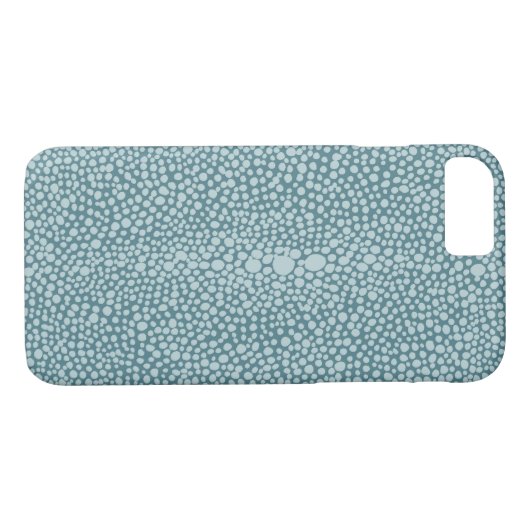 Shagreen im Aqua und aquamarines Case-Mate iPhone Hülle (Rückseite (Horizontal))