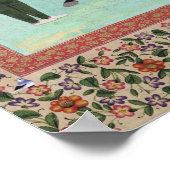 Shah Abbas auf einem Pferd, das einen Falken hält Poster (Ecke)