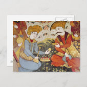 Shah Abbas I und ein Courtier Postkarte (Vorne/Hinten)