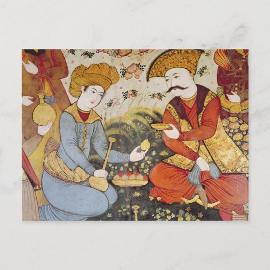 Shah Abbas I und ein Courtier Postkarte (Vorderseite)