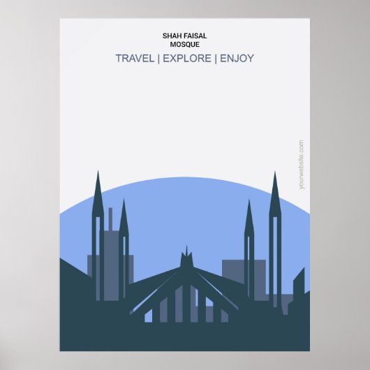Shah Faisal Mosque Islamabad Poster (Vorne)