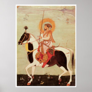 Shah Jahan zu Pferd Poster