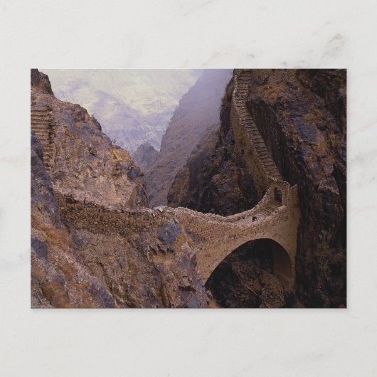 Shahara Bridge, 900 m. chasm, Jemen Postkarte (Vorderseite)