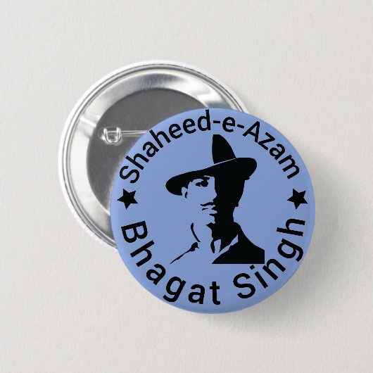 Shaheed-e-Azam Bhagat Singh Button (Vorne & Hinten)